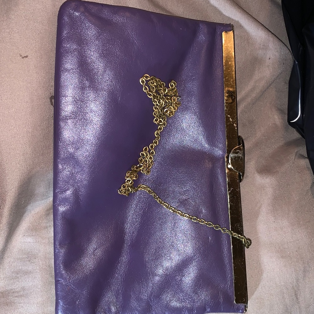 Etra leather clutch